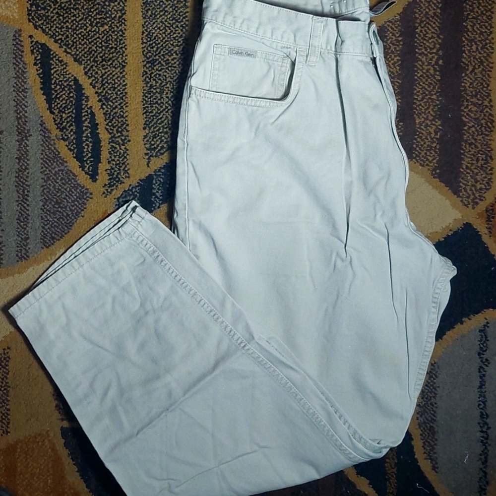 Calvin Klein Khaki cream jeans